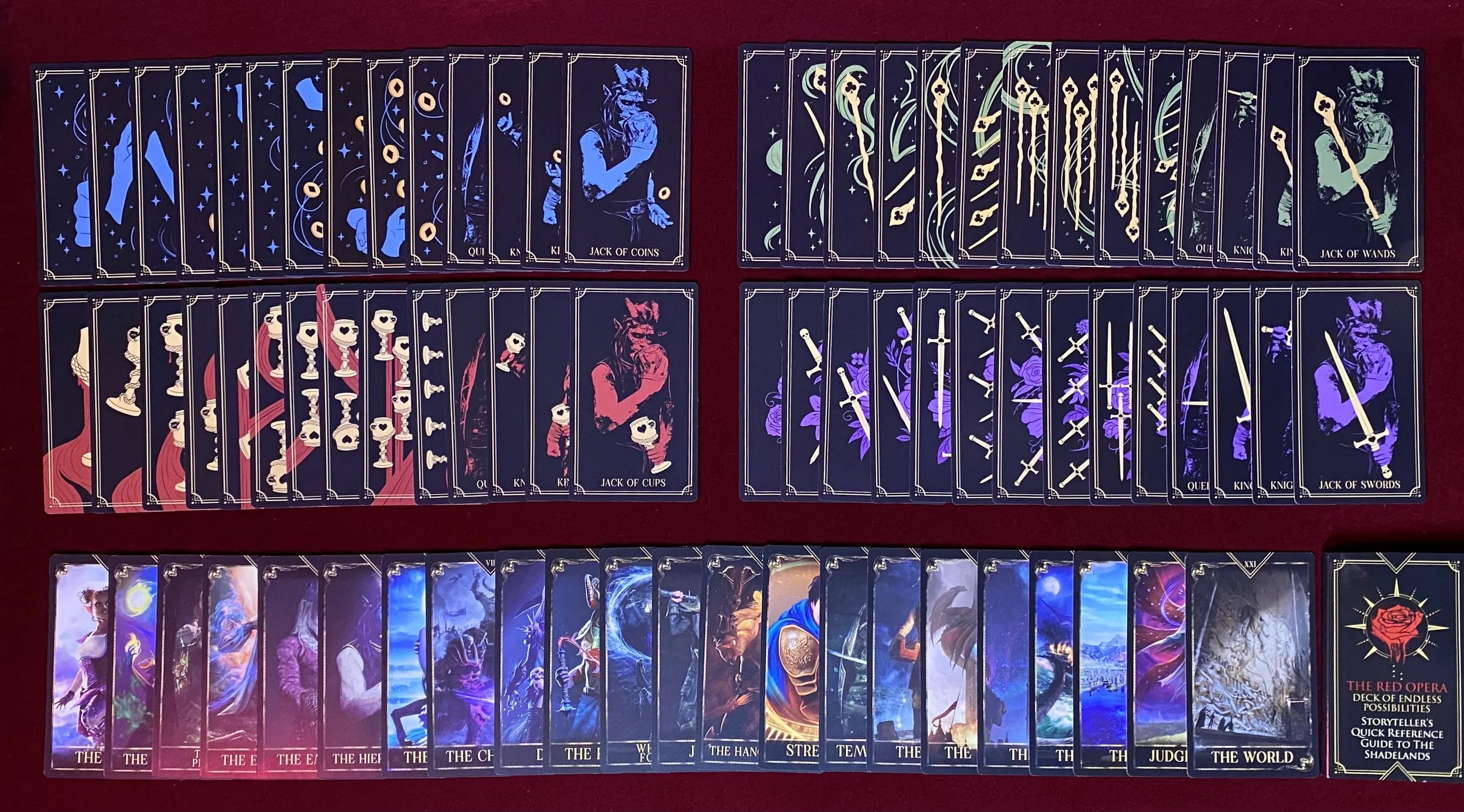 The Red Opera Custom Tarot Deck